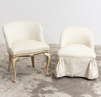 Lot 233 - Louis Style Stripped Upholstered Side Chair