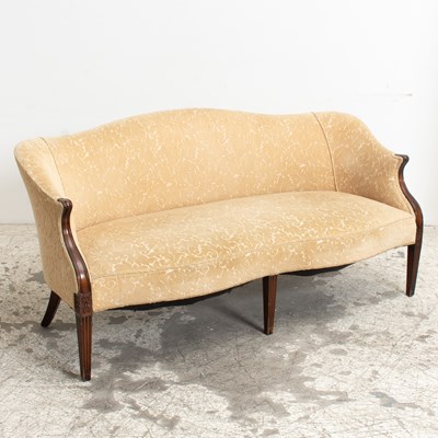 Lot 235 - Regency Style Camelback Settee