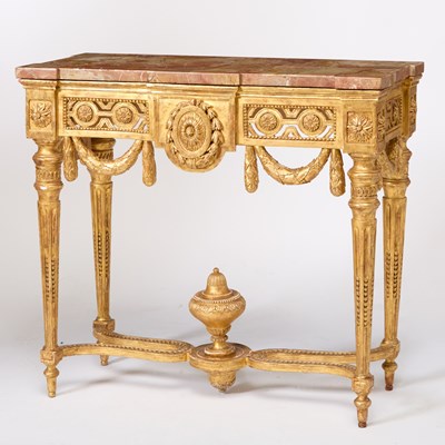 Lot 279 - Swedish Gustav III Giltwood Console