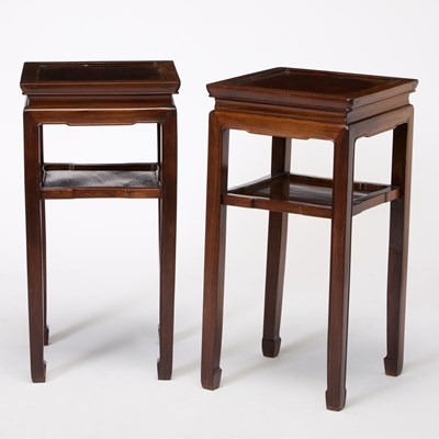 Lot 139 - A Pair of Chinese Hardwood Stands