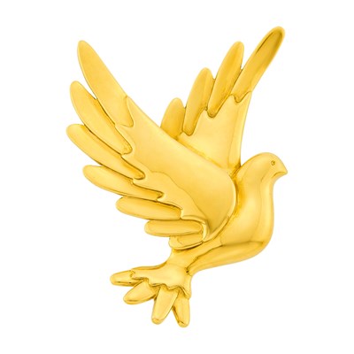 Lot 136 - Tiffany & Co., Paloma Picasso Gold Dove Brooch
