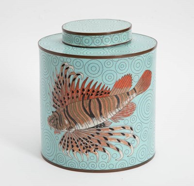 Lot 395 - Fabien Jouvin Paris Cloisonne Lidded Jar