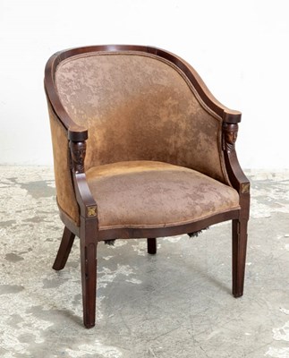 Lot 331 - Empire Style Tub Chair