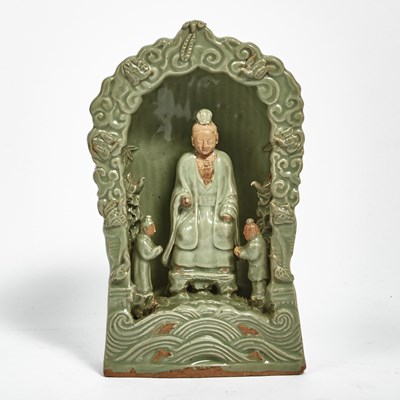 Lot 174 - A Chinese Longquan Celadon Shrine