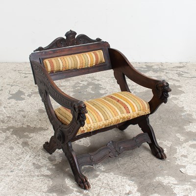 Lot 261 - Medieval Style Carved Chair