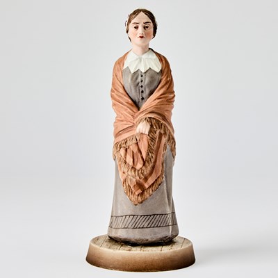 Lot 310 - Russian Porcelain Figure of Feduliya Ivanovna from Gogol's "Dead Souls"