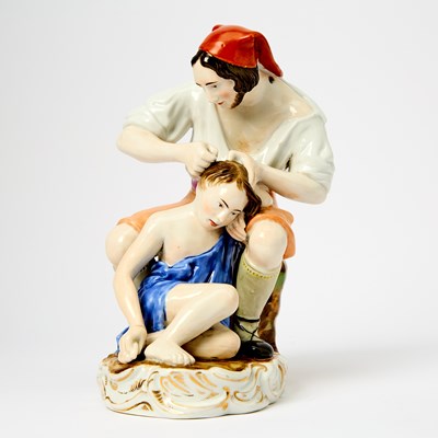 Lot 137 - Russian Porcelain Group of Italian Boys