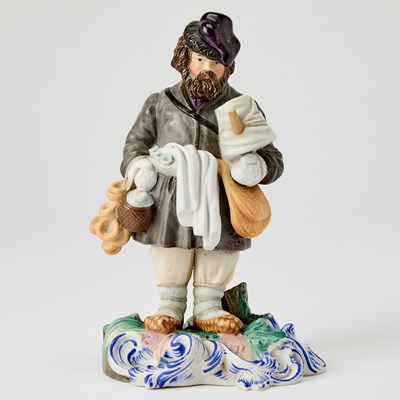 Lot 299 - Russian Porcelain Figure of a Bagel and Sbiten Vendor