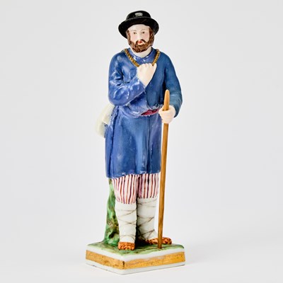 Lot 291 - Russian Porcelain Figure of a Peasant