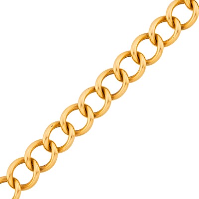 Lot 111 - Gold Oval Link Bracelet