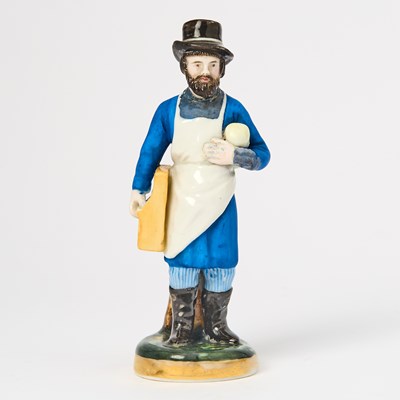 Lot 131 - Russian Porcelain Figure of a Glazier