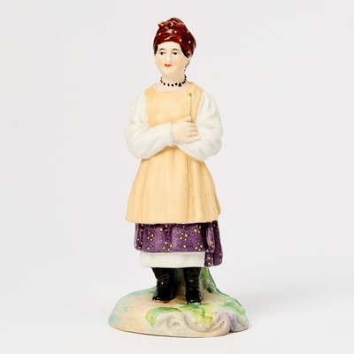 Lot 140 - Russian Porcelain Figure of a Peasant Woman