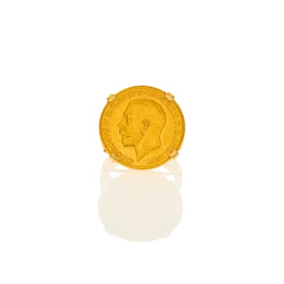 Lot 2071 - Gold and Gold Coin Ring