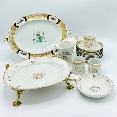 Lot 1107 - Group of Chinese Export Porcelain Table Articles