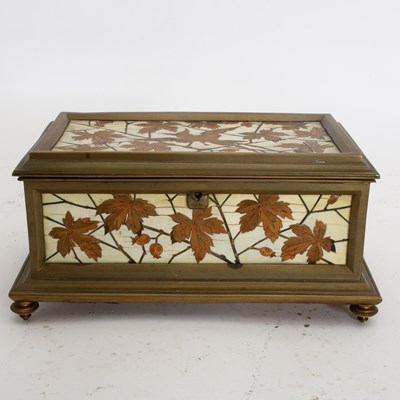 Lot 269 - Brass Mounted Musical Trinket Box