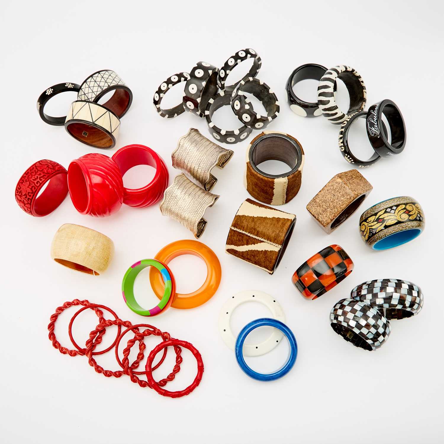 Lot 1014 - Group of Bangle Bracelets