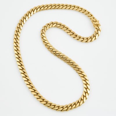 Lot 64 - Gold Neck Chain, 14K 185 dwt.
