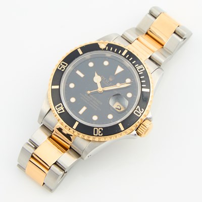 Lot 73 - Mans Gold and Metal Bracelet Watch, 31 Jewels, Rolex, Submariner, Date, 41mm, 18K and Metal
