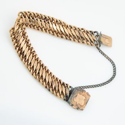 Lot 84 - Gold Flexible Bracelet, 14K 12 dwt., damaged