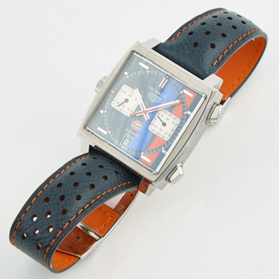 Lot 95 - Mans Metal Wrist Watch, Heuer Monaco, Automatic, 39mm