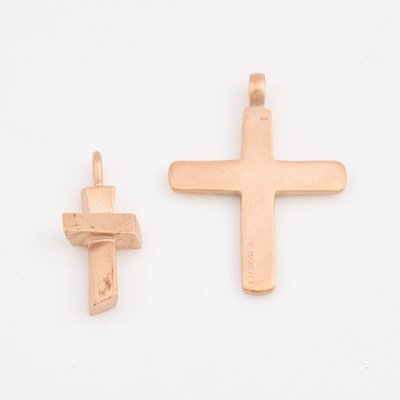 Lot 117 - Two Gold Pendants, 14K 20 dwt.