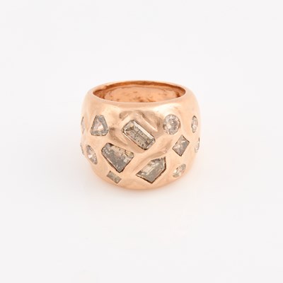 Lot 118 - Diamond Ring, 14K 8 dwt.