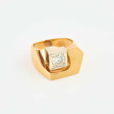 Lot 191 - Diamond Solitaire Ring about 0.75 ct., 18K 6 dwt.