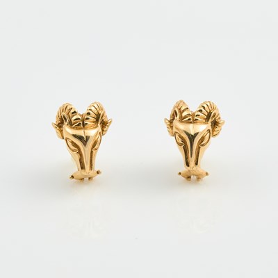 Lot 205 - Two Gold Earrings, 14K 7 dwt.