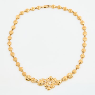 Lot 209 - Gold Necklace, 14K 14 dwt.