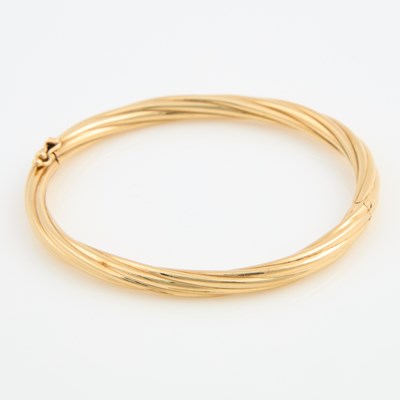 Lot 216 - Gold Rigid Bracelet, 14K 11 dwt.
