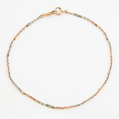 Lot 223 - Gold Watch Chain, 14K 6 dwt.