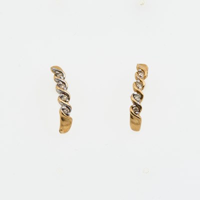 Lot 246 - Two Diamond Earrings, 10K 1 dwt.