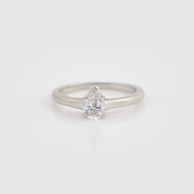 Lot 257 - Diamond Solitaire Ring about 0.55 ct., Platinum 2 dwt., bears signature Tiffany & Co.