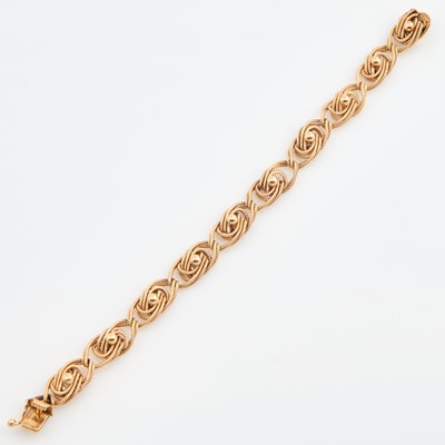 Lot 268 - Gold Flexible Bracelet, 14K 16 dwt.