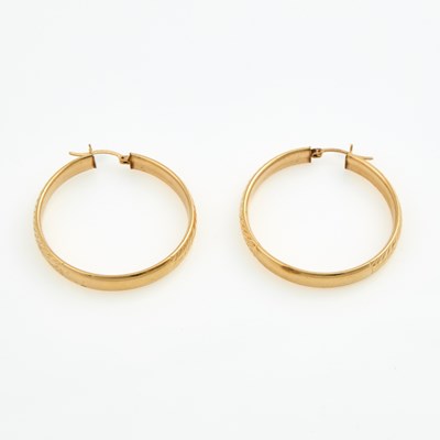 Lot 293 - Two Gold Earrings, 14K 4 dwt.