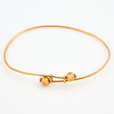 Lot 310 - Gold Rigid Bracelet, 18K 3 dwt., damaged