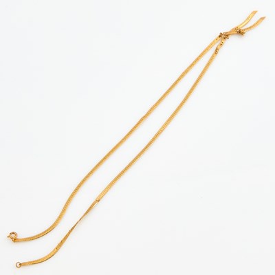 Lot 312 - Gold Necklace, 14K 3 dwt., damaged
