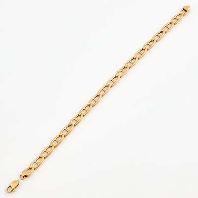 Lot 343 - Gold Flexible Bracelet, 18K 5 dwt., damaged