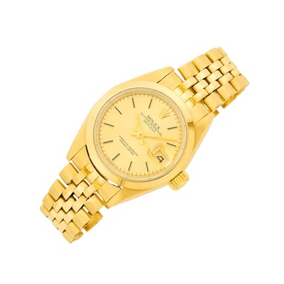 Lot 133 - Rolex Gold 'Datejust' Wristwatch, Ref. 69168