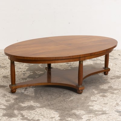 Lot 177 - Baker Neoclassical Style Mahogany Veneered Coffee Table