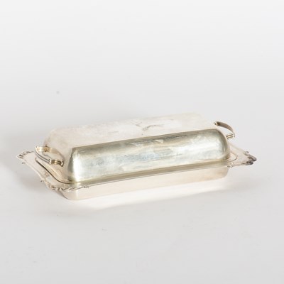 Lot 304 - Sterling Lidded Butter Dish