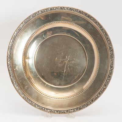 Lot 313 - Sterling Monogramed Dish