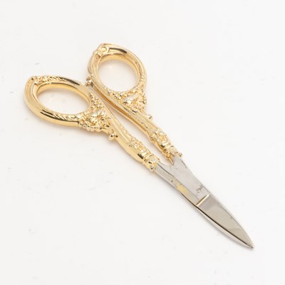 Lot 323 - Vom Cleff & Co. Sterling Handle Grape Scissors