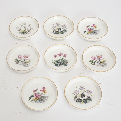 Lot 333 - Set of Eight Royal Worcester Porcelain Tart Dishes