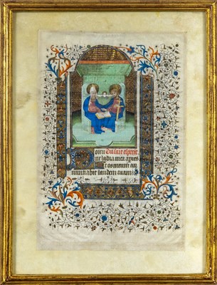 Lot 2 - Illuminated miniature of the Holy Trinity
