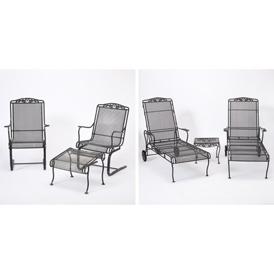 Lot 3016 - Suite of Metal Outdoor Furniture