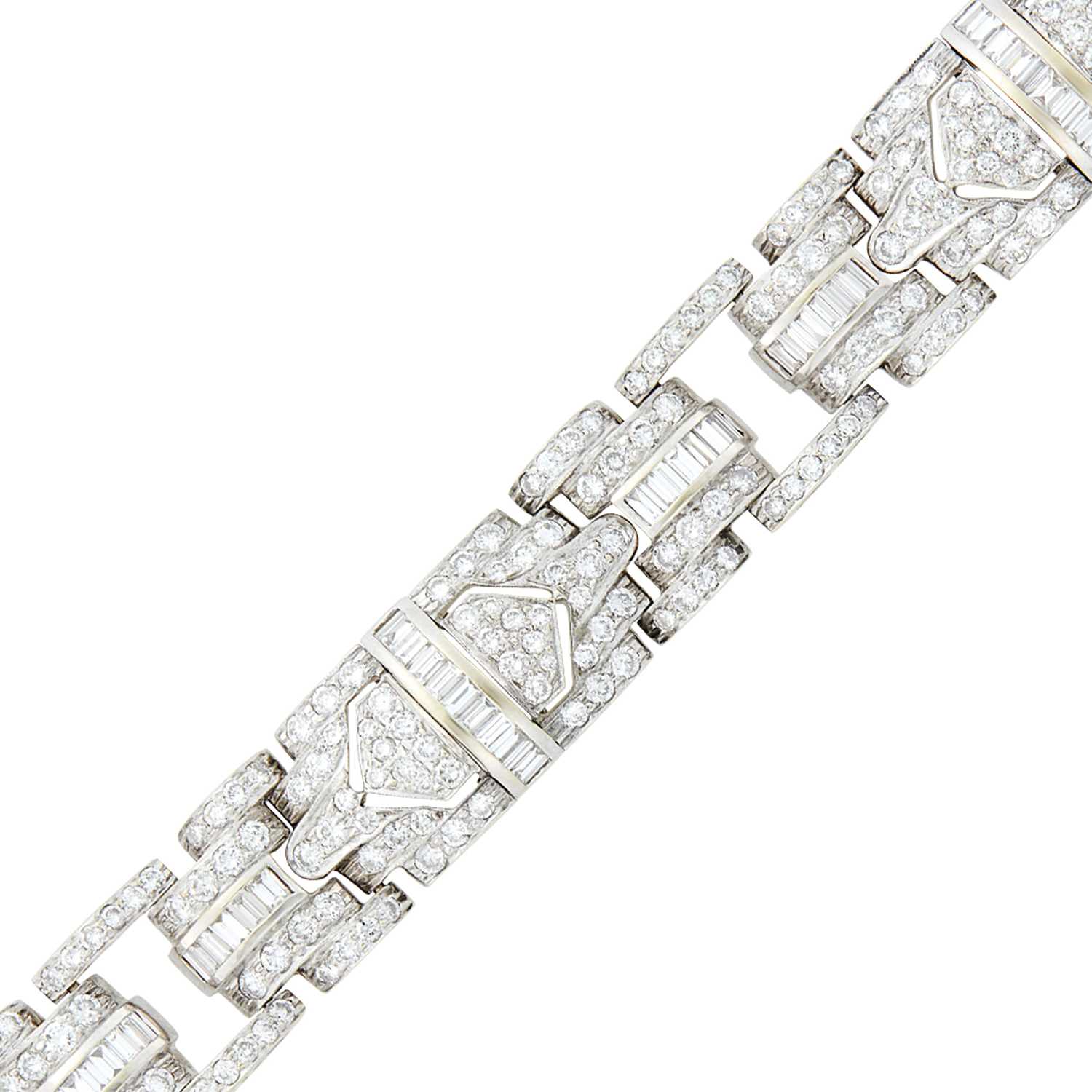 Lot 71 - White Gold and Diamond Bracelet