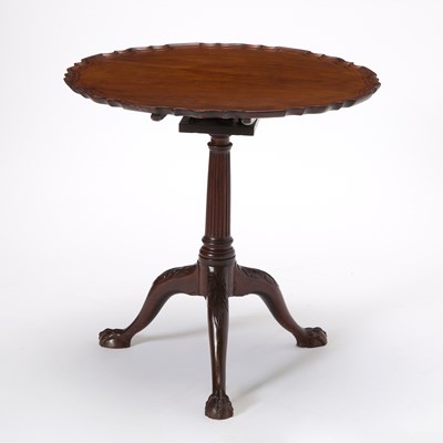 Lot 146 - George III Mahogany Tilt Top Tea Table