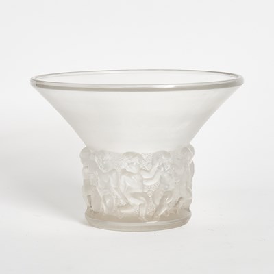 Lot 84 - R. Lalique Molded Glass "Farandole" Vase