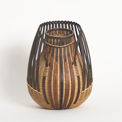 Lot 78 - Leon Niehues Various Woods Free-Form Basket